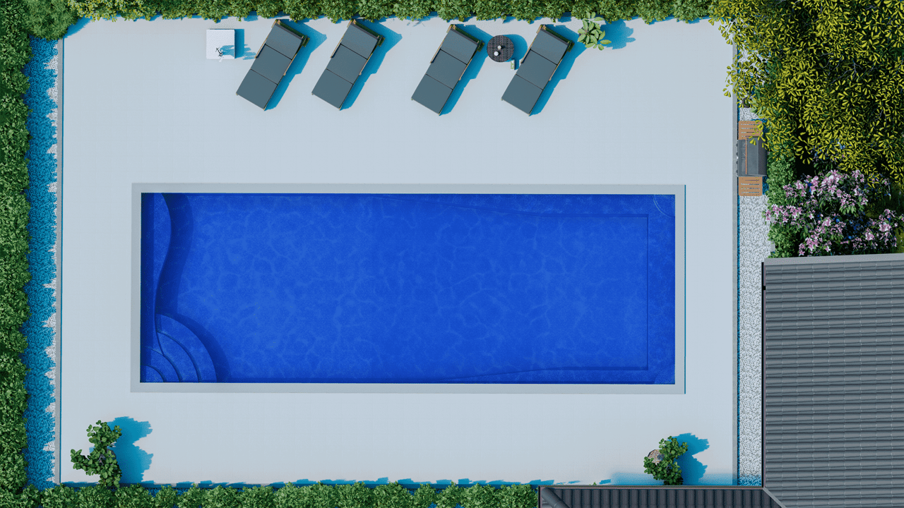 T40 Fiberglass Pool River Pools & Spa